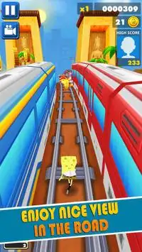 estação de metro spongebob run 😍 🎈️ Screen Shot 5