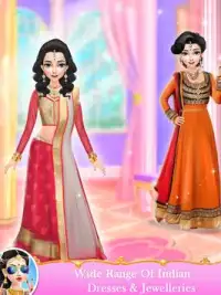 Maquillaje y saris de boda moda novia India Screen Shot 4