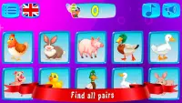 Smart games for kids: Where whose mom - animals Screen Shot 2