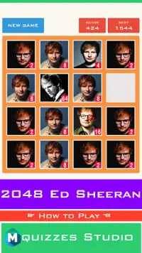 2048 Ed Sheeran Special Edition Game Screen Shot 1