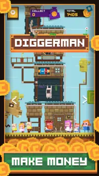 Diggerman - Arcade Gold Mining Simulator Screen Shot 5