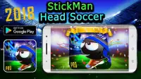 stickman soccer head Screen Shot 0