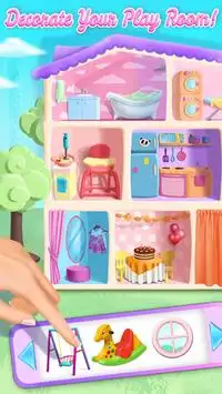 Casa di bambola, dolce bambina - Gioco baby-sitter Screen Shot 2