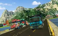 Real car transporter 2017 3D Truck simulator game Screen Shot 2