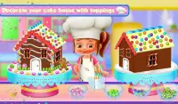 Ginger Bread House Cake Girls Cooking Game Screen Shot 11