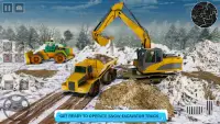 Heavy Excavator Snow Plow Sim Screen Shot 2