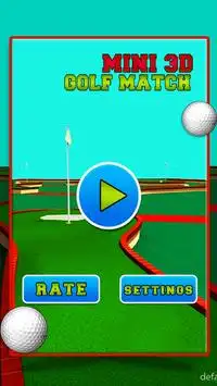 Mini 3D Golf Match Screen Shot 1