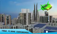 Tương lai Flying Robot Xe Taxi Trò chơi vận tải Screen Shot 3