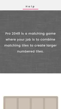 Pro 2048 - Game Screen Shot 2