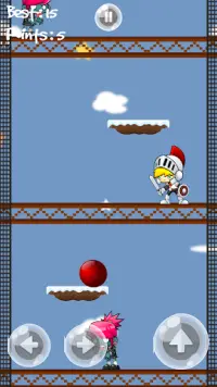 Red Ball - infinite icy tower jump Screen Shot 2