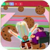 Crazy Cookie vs Grandma Escape Doll : Swirl Obby