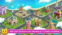 Chef Cat Ava's Food Truck Restaurant Cooking Game Screen Shot 2