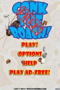 Conk The Roach! Free Screen Shot 0