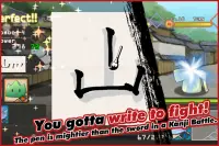 Write Kanji to Fight!ShodoDen2 Screen Shot 1