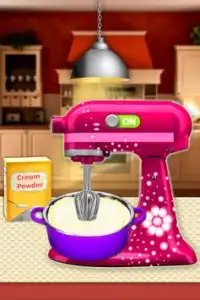 आइस क्रीम खाना पकाने का खेल Screen Shot 4