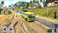 Mud Bus Driving Offroad Game. Screen Shot 2