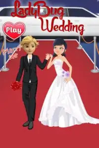 Ladybug Wedding Dress up Screen Shot 0