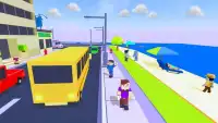 Coach Bus Driver Blocky Game Public Transport Sim Screen Shot 3