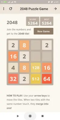 2048 Puzzle Game Screen Shot 6