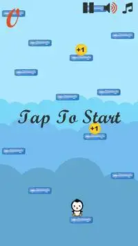 Baby Penguin Game: Sky Jump Screen Shot 0
