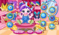 Baby bath girls games Screen Shot 11