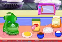 Trò chơi nấu ăn cupcakes cô gái trò chơi Screen Shot 1