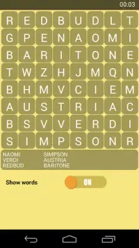 Educational Word Search Game Screen Shot 1
