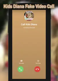 Kids Diana Fake Video Call : Prank Chat Call Video Screen Shot 1