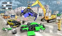 Snow Excavator Gigantic Crane 3D: Snow Plow Game Screen Shot 7