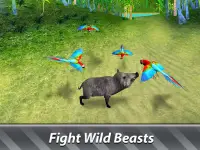 Jungle Parrot Simulator - try wild bird survival! Screen Shot 9