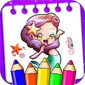 Coloring and Learn Mermaid