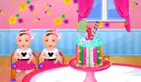 जुड़वां जन्मदिन बच्चे खेल Screen Shot 6