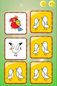 Birds Memory Card - Kids Game Screen Shot 1