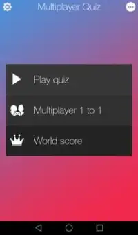 the multiplayer quiz Screen Shot 1