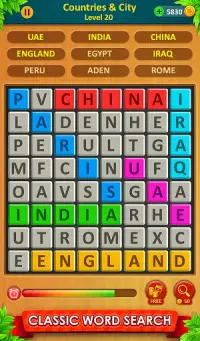 Word Game 2021 - Word Connect Puzzle Game Screen Shot 1