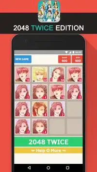 💕  2048 TWICE Puzzle Game Screen Shot 1