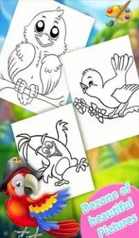 Aves Coloring Book 2018! Jogo de pintura grátis Screen Shot 11