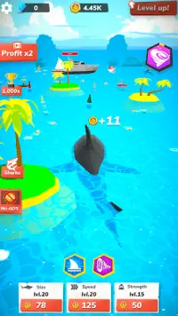 Idle Shark World - Tycoon Game Screen Shot 1