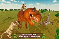 Leão final vs dinossauro: aventura selvagem Screen Shot 11
