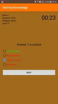 Test your knowledge Screen Shot 2