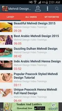 Mehndi Designs Video Trainings Screen Shot 1