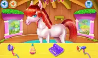 Pony Girls Horse Care game Screen Shot 2