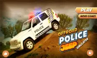 offroad simulador polícia jeep Screen Shot 1