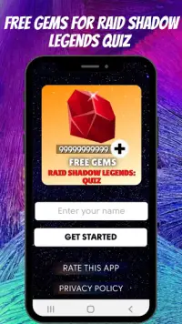 Quiz Free Gems for RAID Shadow Legends Screen Shot 0