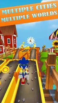 Sonic Subway Speed Fever: Rush, Dash, Jump, Run 3D Screen Shot 2