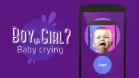 Menino ou menina bebê chorando Screen Shot 0
