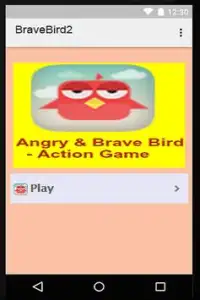 Angry & Brave Bird Action Game Screen Shot 0