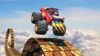 Impossible 4x4 Monster Truck:Rooftop Tricky Stunts Screen Shot 0