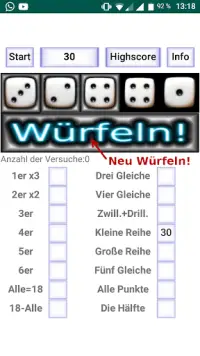 Top 5 Würfel Spiel Screen Shot 5