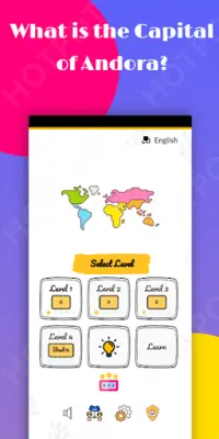 Aplicación Quiz de países capitales Screen Shot 0